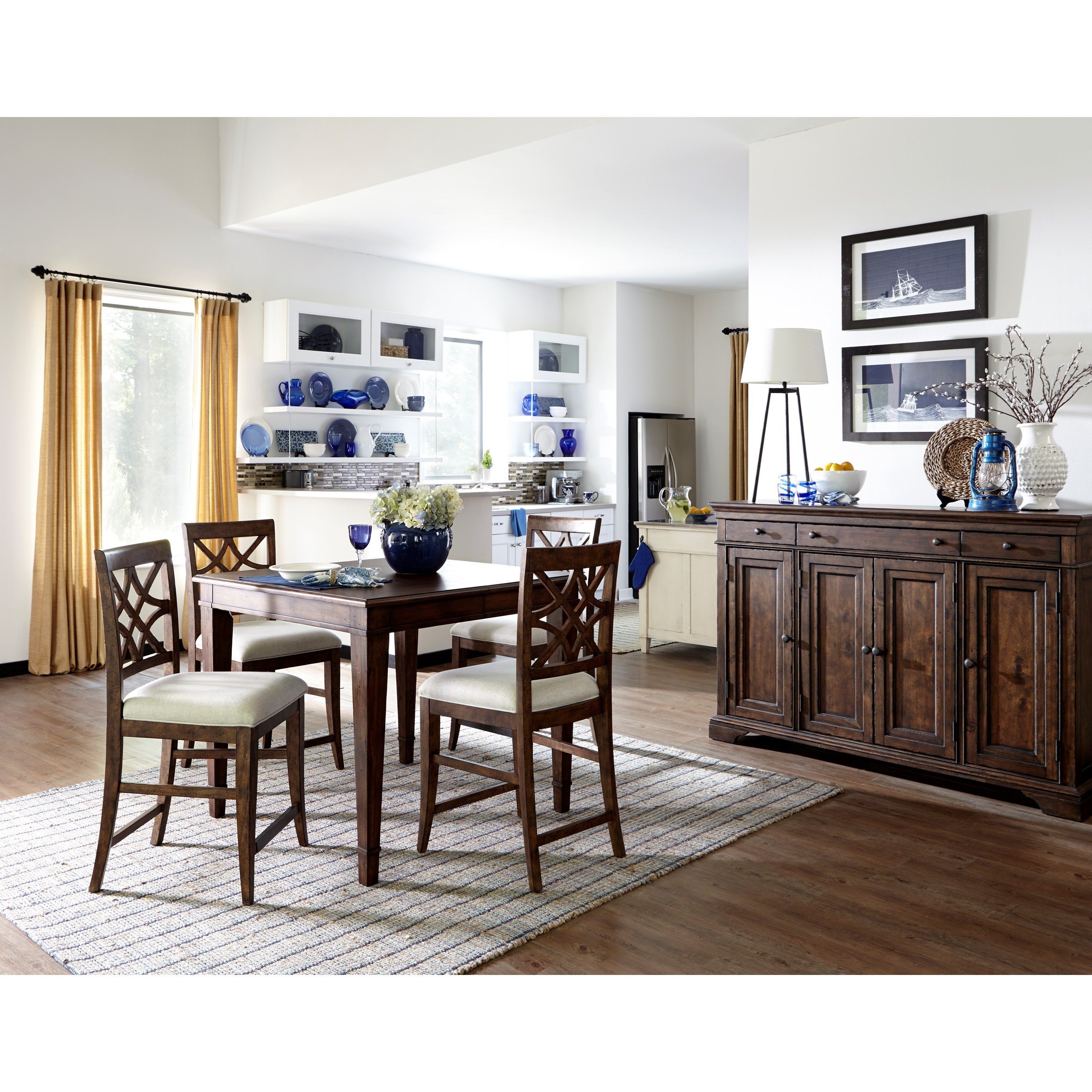 Klaussner Trisha Yearwood Home 5 Piece Dining Package HomeWorld